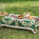 Ins ethnic bohemian outdoor tablecloth multi-functional tea table picnic mat small red book tent camping tablecloth 