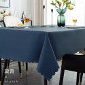 Table cloth waterproof, oil proof, hot proof, wash free table cloth rectangular tea table cloth feels light and luxurious table cloth 