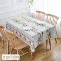 European ins imitation cotton linen PVC waterproof oil proof Nordic tablecloth No wash plastic tablecloth Hotel tablecloth 