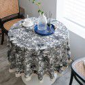 Yimanqiyun American tablecloth jacquard sunflower tablecloth round thick tablecloth directly supplied by the factory 