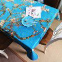 Foreign trade direct supply wholesale Van Gogh digital printing cotton linen tablecloth cloth table cloth tea table rectangular cover cloth 