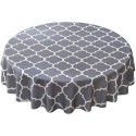 Cross border Moroccan pearl shaped round table cloth, waterproof, oil draining, hot resistant polyester digital printing, modern simple tablecloth 