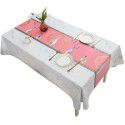 Home Nordic tablecloth waterproof, oil proof, scald proof, wash free table mat, tea table cloth ins style pvc tablecloth spot wholesale 