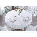 Factory direct sale diameter 210230cm big round tablecloth European style gilded PVC round table cloth water and oil proof tablecloth 