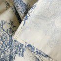 Ins French retro blue ink painting pastoral tablecloth Korean picnic mat 