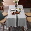 Cross border manufacturers' new tablecloths, dining tables, polyester imitation cotton, linen, jacquard cloth, table mats, tea table cloth, spot wholesale 