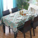 European style tea table table cloth American style luxury dark green table cloth Western table cloth Luxury table cloth 