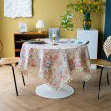 Cross border Amazon American vintage cotton and linen table cloth printing Japanese peony small fresh Korean cloth 