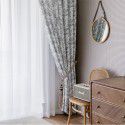 French Retro Grey Ink Cotton Linen Printing Curtain Table Cloth Cafe Home Picnic Cloth Photography Food Props