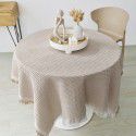 French tablecloth ins Japanese cotton linen white high-grade luxury tea table table table cloth bedside table cloth 