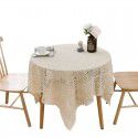 Lace beige lace tablecloth rectangular tea table hollowed out European cover tablecloth net red photo table decorative cloth 