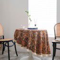 Yimanqiyun American tablecloth jacquard sunflower tablecloth round thick tablecloth directly supplied by the factory 