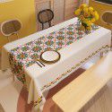 Floor stall table cloth, light and luxurious, square table cloth, rectangular tea table cloth, wind cover cloth, sold directly by manufacturers 