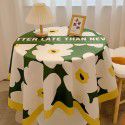 Nordic ins style table cloth, student dormitory, desk cloth, living room, table mat, tea table cloth, small and fresh 