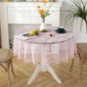 Lace tablecloth round small round table cloth Nordic vintage white ins style tablecloth net red dessert table cover 