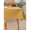 Simple tablecloth linen cotton thickened plain plain tea table cloth linen waterproof conference table rectangular tablecloth table 