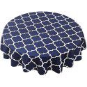 Cross border Moroccan pearl shaped round table cloth, waterproof, oil draining, hot resistant polyester digital printing, modern simple tablecloth 