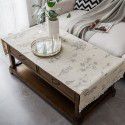 Now simple INS tea table cloth table cloth cotton linen living room TV cabinet cover cloth multi-purpose cover pocket design 