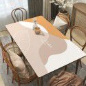 Simple style leather tablecloth waterproof, oil proof, wash free rectangular hot tea table mat PU leather tablecloth table mat 