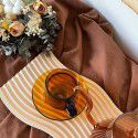 Caramel solid color tablecloth European style retro food dessert background tablecloth living room tea table table cover tablecloth pad 