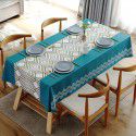 Table cloth waterproof, scald proof, oil proof, wash free pvc tea table mat rectangular light luxury table cloth 