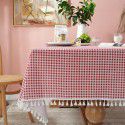 Cloth Dad Table Cloth Pastoral Cotton Linen Daisy Printing Rectangular Table Cloth Tea Table Cover Cloth Tassel Table Cloth Factory 