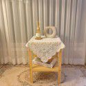 Vintage lace hollowed out tablecloth ins French simple romantic tea table round table cover rectangular tablecloth 