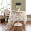 Imanqiyun tablecloth colorful embroidered flower cake photography background embroidered props cloth white tablecloth 