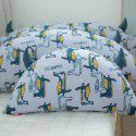 Cotton multi specification backrest cushion cotton croissant children's room with removable headrest 