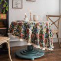 Yimanqiyun American tablecloth jacquard sunflower tablecloth round thick tablecloth directly supplied by the factory 