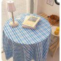 Korean vintage ins simple plaid tablecloth student desk cloth picnic cloth girl heart background cloth photo props 