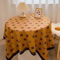 Nordic ins style table cloth, student dormitory, desk cloth, living room, table mat, tea table cloth, small and fresh 