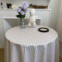 Ins The same Korean style fresh and plain plaid table cloth picnic mat vintage art tea table cloth photo prop cloth 