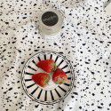 Modern simple ins style speckled ink tablecloth rectangular tablecloth round tablecloth tablecloth cover cloth table mat cloth 