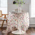 Imanqiyun tablecloth colorful embroidered flower cake photography background embroidered props cloth white tablecloth 