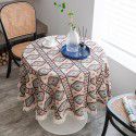 Yimanqiyun American tablecloth jacquard sunflower tablecloth round thick tablecloth directly supplied by the factory 