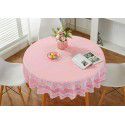 Factory direct sale diameter 210230cm big round tablecloth European style gilded PVC round table cloth water and oil proof tablecloth 