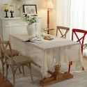 Cloth Dad Table Cloth American pastoral ins hollow crochet rectangular woven table cloth lace tassel table mat wholesale 