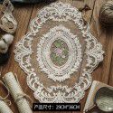 Round handmade crochet crochet tablecloth cloth hollowed out household living room tea table cloth dust-proof cover cloth retro decoration 