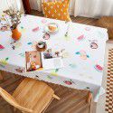 Rural farm PVC tablecloth waterproof oil proof wash free ins net red tabletop tablecloth tea table mat rectangle 