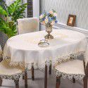 European Lace Living Room Simple Tea Table Table Cloth Hotel Household Round Round Table Table Cloth Light Luxury Fabric 