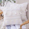 Home stay home decoration Ethnic style cushion headboard ins Moroccan lace tassel tufted pillow pillowcase 