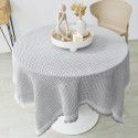 French tablecloth ins Japanese cotton linen white high-grade luxury tea table table table cloth bedside table cloth 