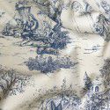 Ins French retro blue ink painting pastoral tablecloth Korean picnic mat 