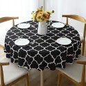 Cross border Moroccan pearl shaped round table cloth, waterproof, oil draining, hot resistant polyester digital printing, modern simple tablecloth 