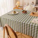 Table cloth waterproof, scald proof, oil proof, wash free pvc tea table mat rectangular light luxury table cloth 