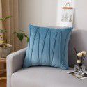 Dutch velvet pressure line solid color throw pillow with core sofa cushion at home, living room, back, waist pillow manufacturer wholesale 