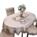 European Lace Living Room Simple Tea Table Table Cloth Hotel Household Round Round Table Table Cloth Light Luxury Fabric 