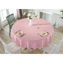 Factory direct sale diameter 210230cm big round tablecloth European style gilded PVC round table cloth water and oil proof tablecloth 