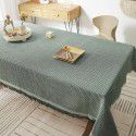 Japanese style quiet wind milk tea color tablecloth ins wind thickened cotton and linen cloth art advanced sense light luxury table square tablecloth 